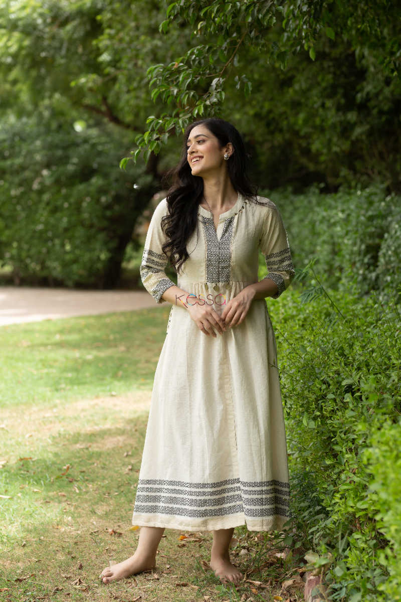 Image for Kusvaa Ws547 South Cotton A Line Dress Look 2