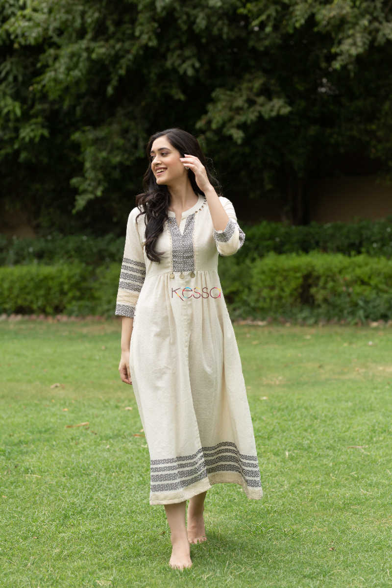 Image for Kusvaa Ws547 South Cotton A Line Dress Look3