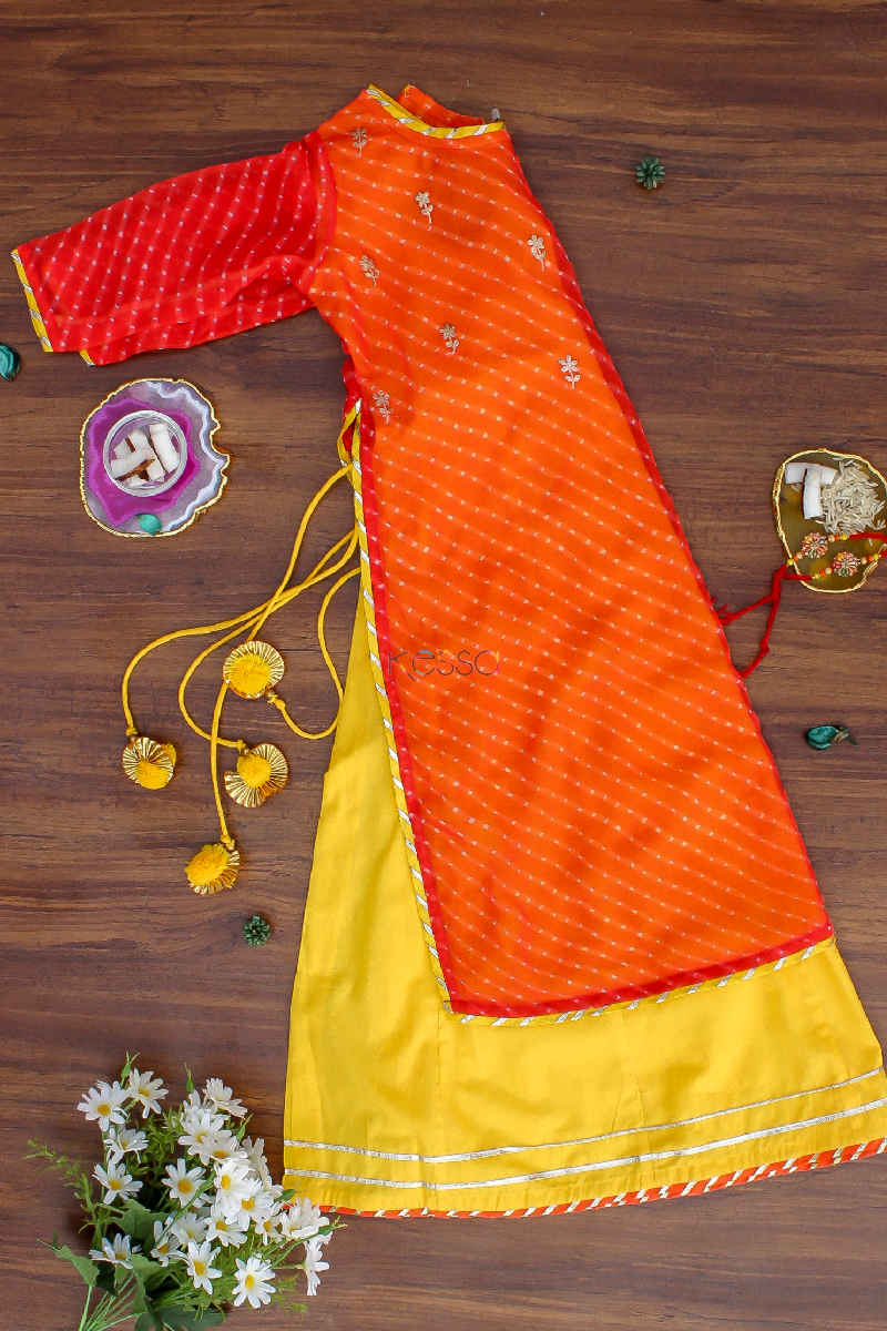 Image for Kusvaa Wsk34a Tango Lehriya Kids Dress 1