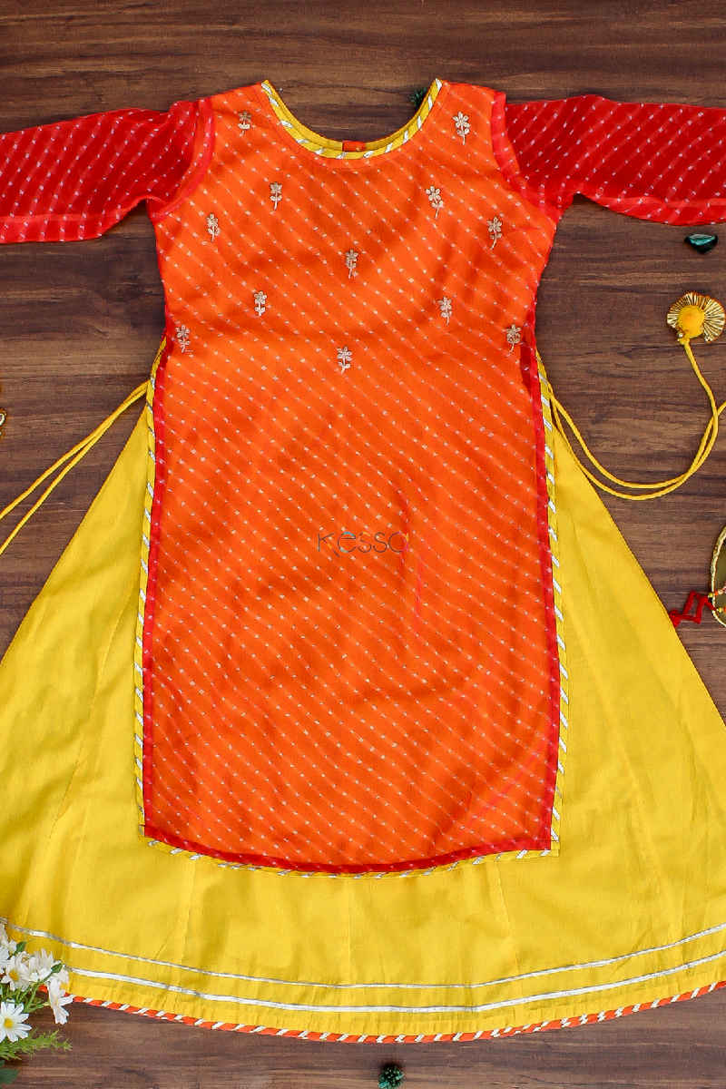 Image for Kusvaa Wsk34a Tango Lehriya Kids Dress