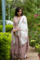 Image for Kusvaa Wsr105 Deep Blush Block Printed Kurta Dupatta Set Look