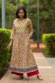 Image for Kusvaa Wsr106 Primerose Yellow And Pink Kurta Look 1