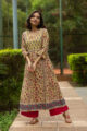 Image for Kusvaa Wsr106 Primerose Yellow And Pink Kurta Look