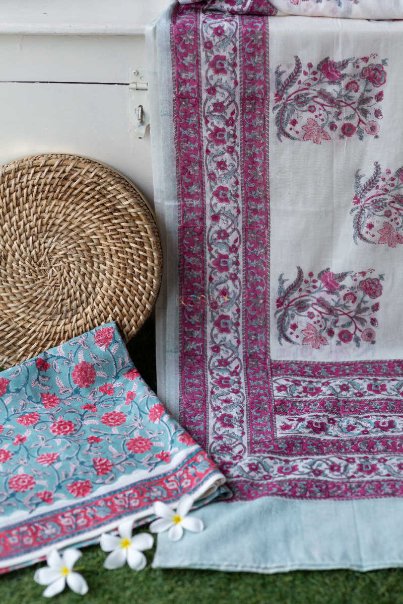 Image for Kusvaa Kf101 Wild Blue And Purple Fabric With Dupatta Featured