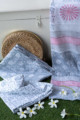 Image for Kusvaa Kf97 Pink And Grey Fabric Cotton Dupatta Full Set Look 1