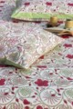 Image for Kusvaa Kpb03 Solid Pink Jaal Block Print Bedsheet Set Of 3 Closeup