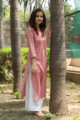Image for Kusvaa Sa06 Brandy Rose Regular Wear Kurta Side