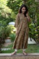 Image for Kusvaa Wa324a Sandal Wood Kalamkari A Line Kurta Front