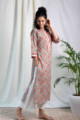 Image for Kusvaa Wa325a Sage Green Pink Multicolor Straight Fit Kurta Side