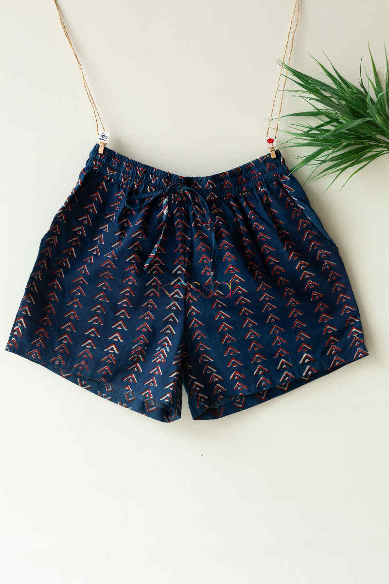 Image for Kusvaa Wsr111 Indigo Printed Shorts