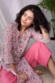 Image for Kusvaa Wsr118 Coral Tree Straight Fit Kurta Sitting