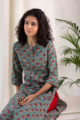 Image for Kusvaa Wsr119 Willow Grove Red Kurta Top