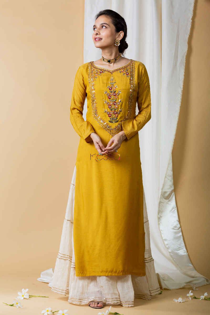 Image for Kupa06 Reno Sand Muslin Kurta Featured