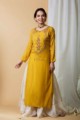 Image for Kupa06 Reno Sand Muslin Kurta Front