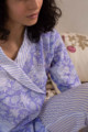 Image for Kusvaa De14 Kimberly Purple Jammies Set Closeup