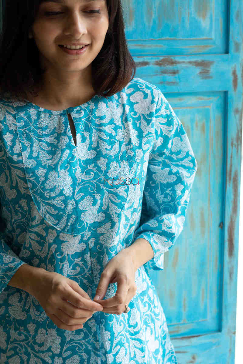 Image for Kusvaa De17 Tradewind Blue Jammies Set Closeup