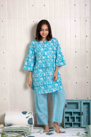 Image for Kusvaa De17 Tradewind Blue Jammies Set Front