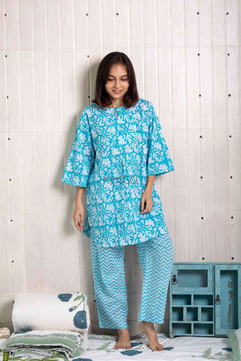 Image for Kusvaa De17 Tradewind Blue Jammies Set Front
