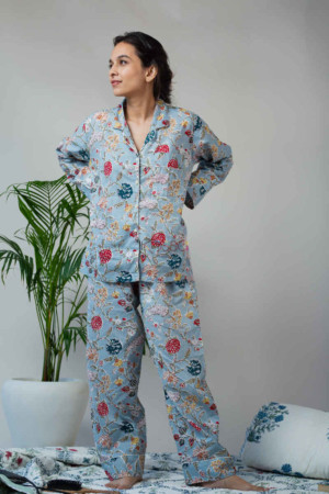 Image for Kusvaa Jsr05 Tiara Blue Jammies Set Front