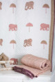 Image for Kusvaa Kaq51 Teak Brown And Peach Single Bed Quilt Look 1