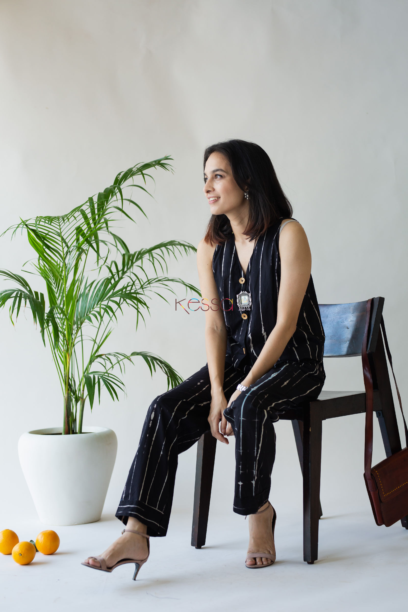 Image for Kusvaa Kc54 Black Tie Dye Top Pant Set Sitting Hd