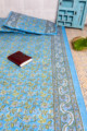 Image for Kusvaa Kjb07 Viking Blue Bedsheet With Two Pillow Cover 1