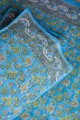 Image for Kusvaa Kjb07 Viking Blue Bedsheet With Two Pillow Cover 3