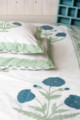 Image for Kusvaa Kpb20 Glacier Blue Green Bedsheet With Two Pillow Cover 3