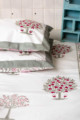 Image for Kusvaa Kpb21 Bouquet Pink Green Bedsheet With Two Pillow Cover 1