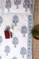 Image for Kusvaa Kpb25 Ship Cove Blue Grey Bedsheet With Two Pillow Cover 1