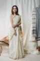 Image for Kusvaa Kuss03 Cream Taat Bengali Saree Front