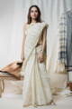 Image for Kusvaa Kuss03 Cream Taat Bengali Saree Look