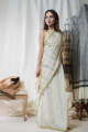 Image for Kusvaa Kuss03 Cream Taat Bengali Saree Side