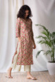 Image for Kusvaa Wsr127 Old Rose Block Print Kurta Side