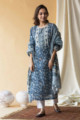 Image for Kesskuoj126 Indigo Blue White Indigo Kurta Dupatta Set