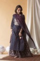 Image for Kusvaa Avdaf13 Mirage Blue And Pink Kurta Palazzo And Kota Doria Dupatta Kurta 1