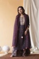 Image for Kusvaa Avdaf13 Mirage Blue And Pink Kurta Palazzo And Kota Doria Dupatta Kurta 3