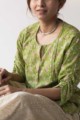 Image for Kusvaa De24 Wild Willow Green Jammies Set Kurta