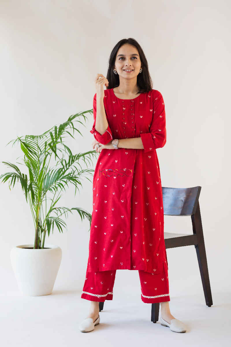 Image for Kusvaa Kc56 Tamirillo Red Pant Set Front