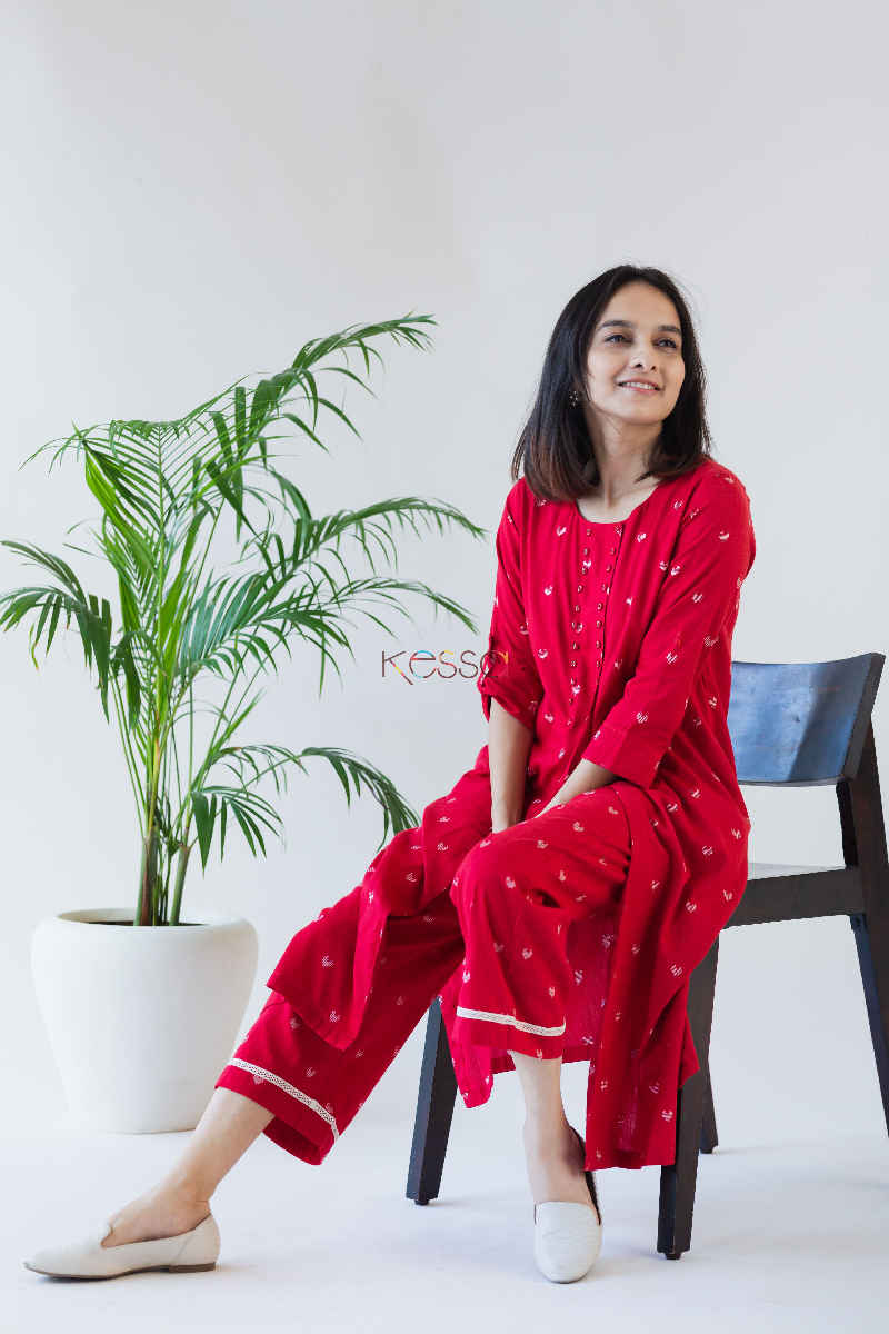 Image for Kusvaa Kc56 Tamirillo Red Pant Set Sit
