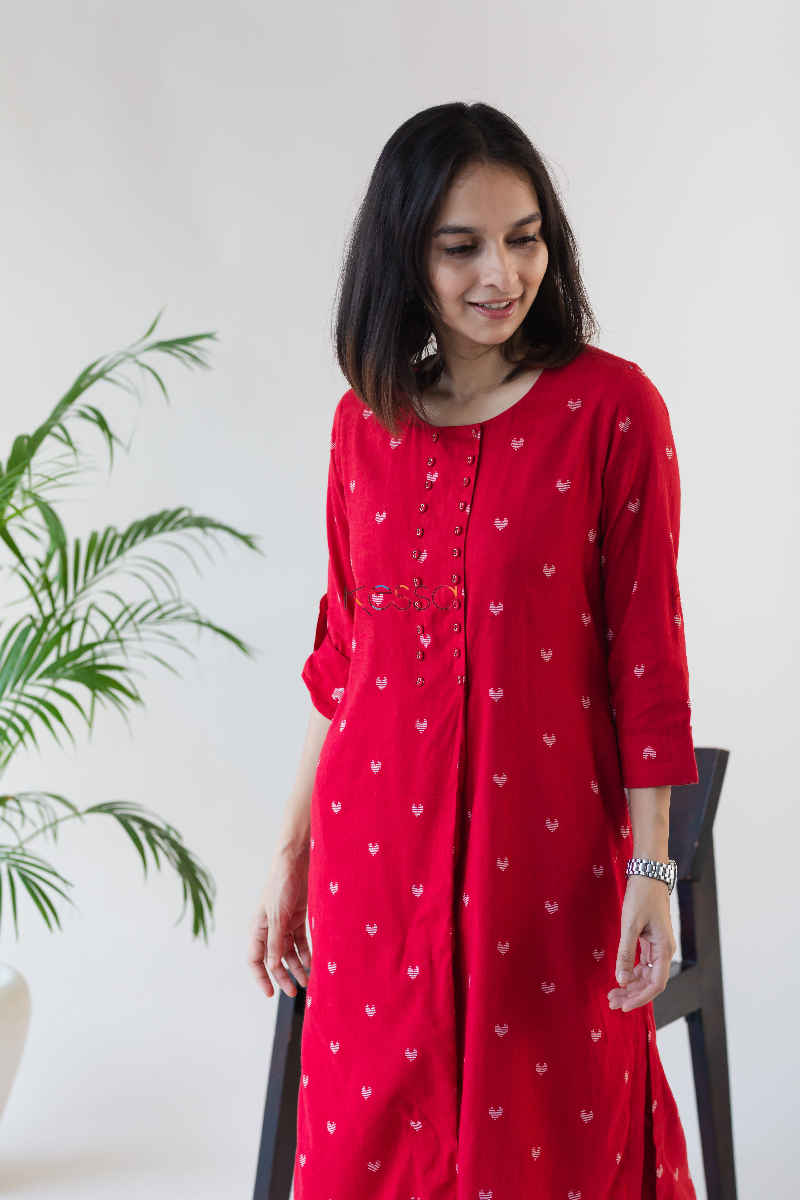 Image for Kusvaa Kc56 Tamirillo Red Pant Set Top