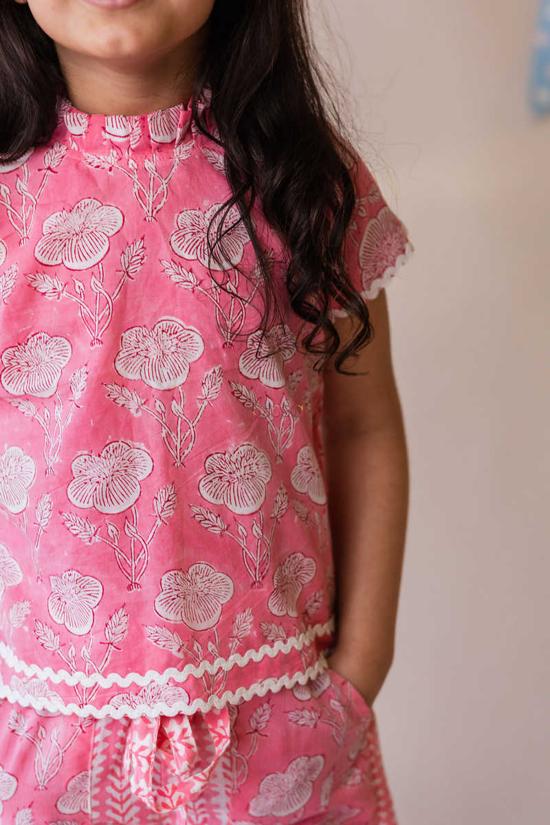 Image for Kusvaa Kkk33 Deep Blush Pink Cotton Set Top2 Close