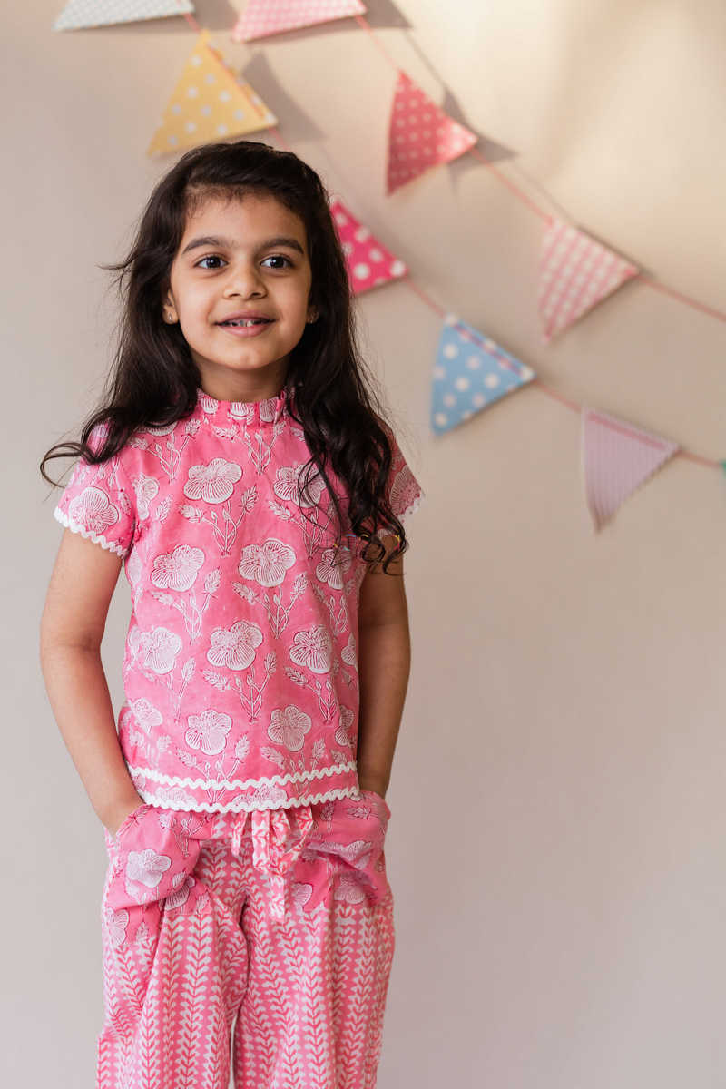 Image for Kusvaa Kkk33 Deep Blush Pink Cotton Set Top2