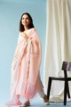 Image for Kusvaa Nekurta01 Mandys Pink Linen Kurta Dupatta Set Look