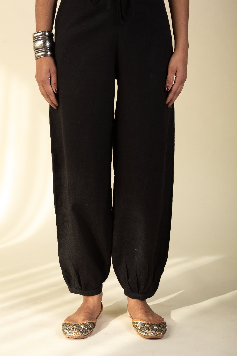 Image for Kusvaa Sap01 Cotton Salwar Black Featured