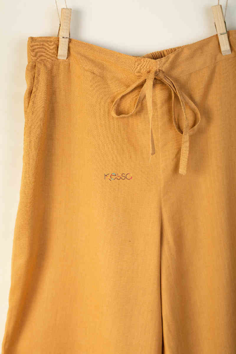 Image for Kusvaa Sap01 Maroon Cotton Salwar Beige 1 Closeup