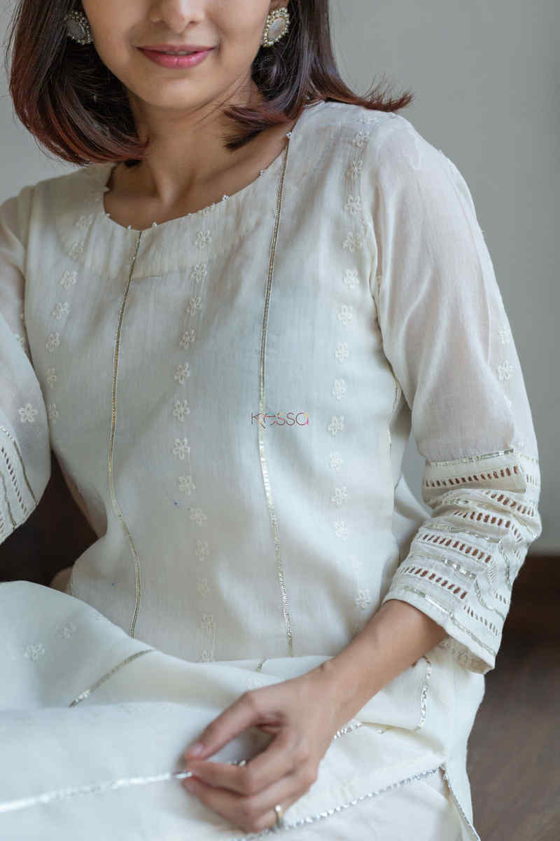 Image for Kusvaa Ws587 Shifley Kurta Pant Set Closeup