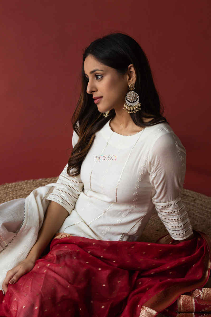 Image for Kusvaa Ws587 Shifley Kurta Pant Set Top