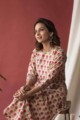 Image for Kusvaa Ws595 Flower Booti Straight Fit Kurta Sitting