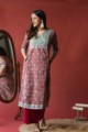 Image for Kusvaa Wsr129 Persian Plum A Line Block Print Kurta Pocket